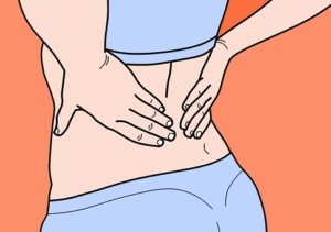 Back pain illustration
