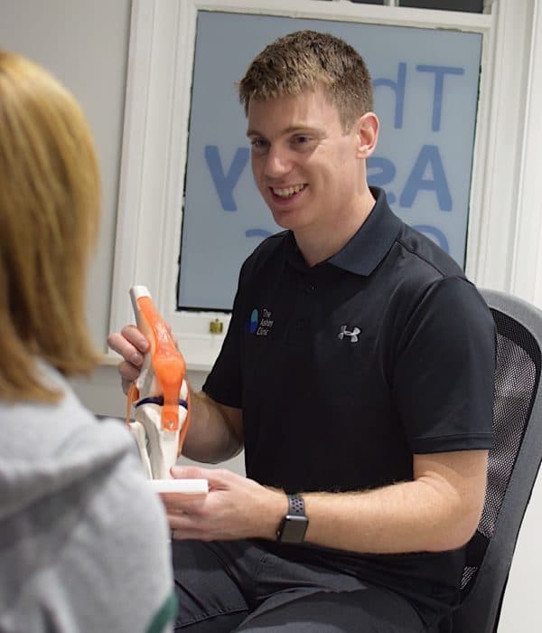 Physiotherapy consultation at The Ashby Clinic